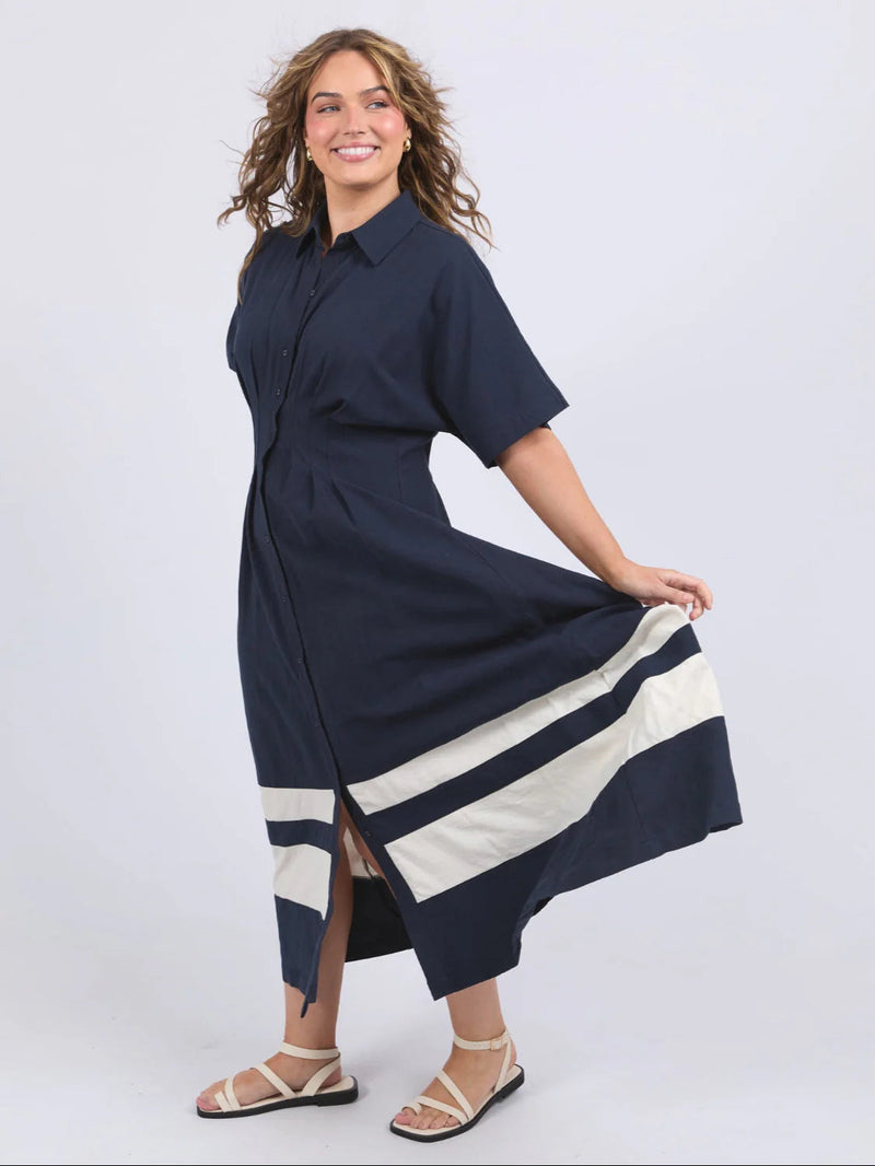 Scarlett Midi Dress Navy