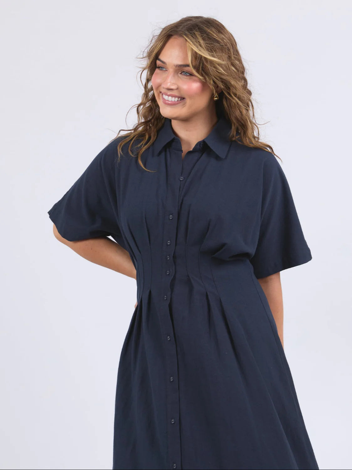 Scarlett Midi Dress Navy