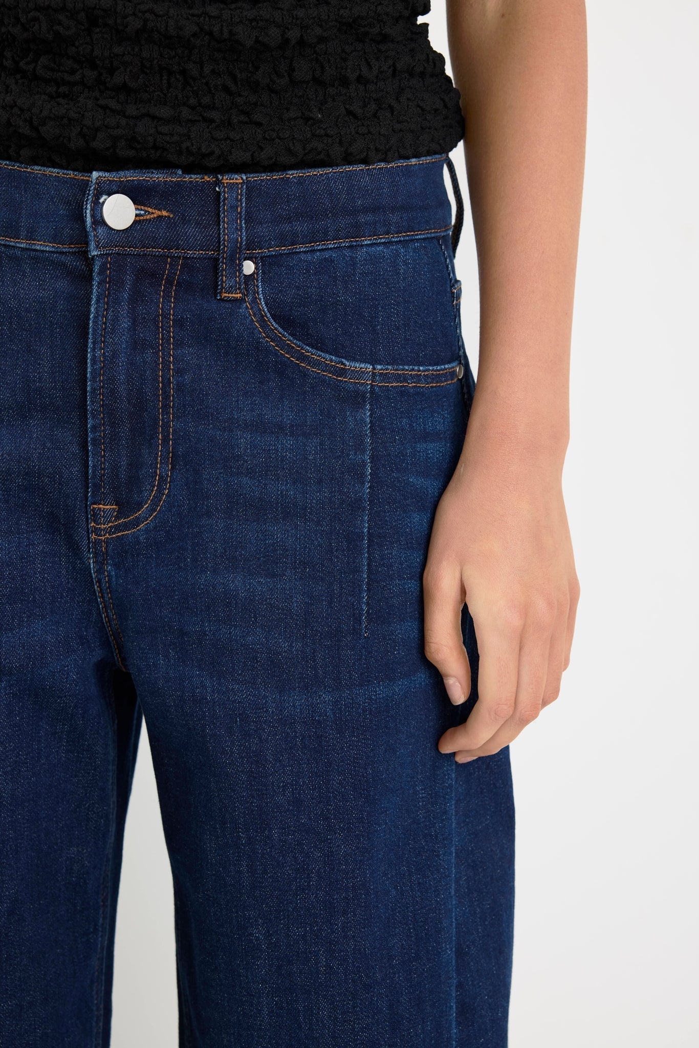 Graduate Stretch Barrel Jeans Dark Blue
