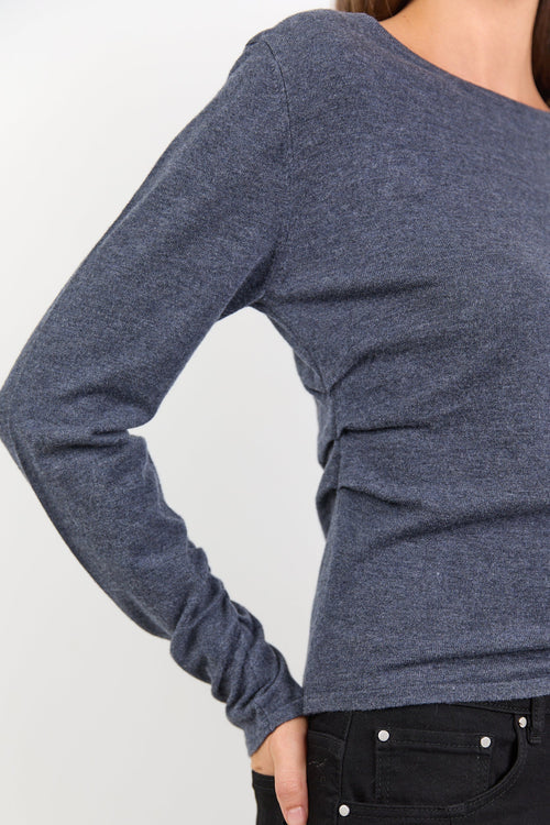 Groove Charcoal Long Sleeve
Knit Top
