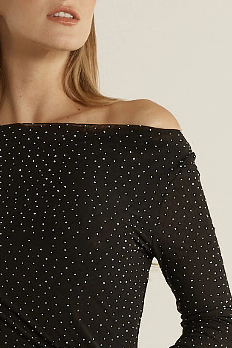 Sora Studded Black Dress
