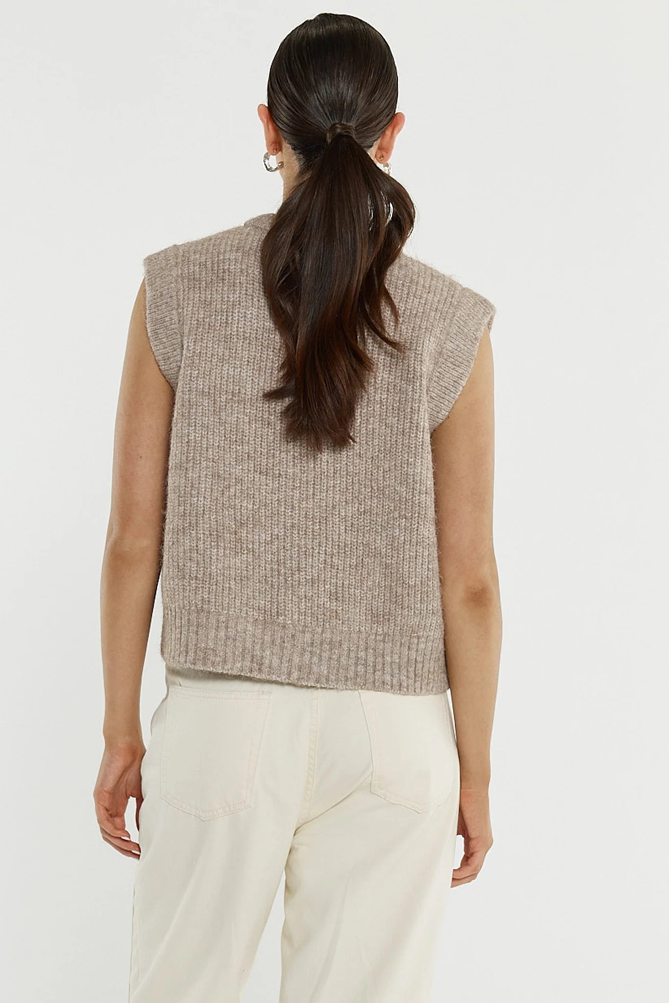 Lil Button Vest Fawn