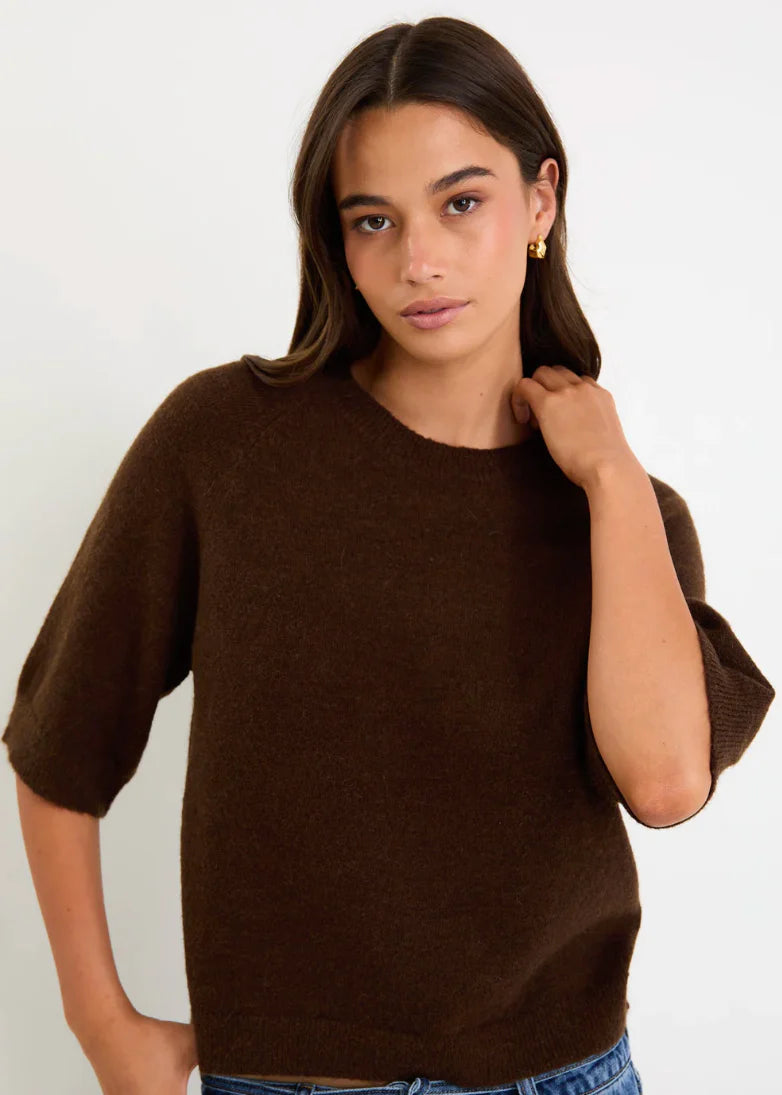 Assemble Chocolate Alpaca Blend
Raglan Knit Tee