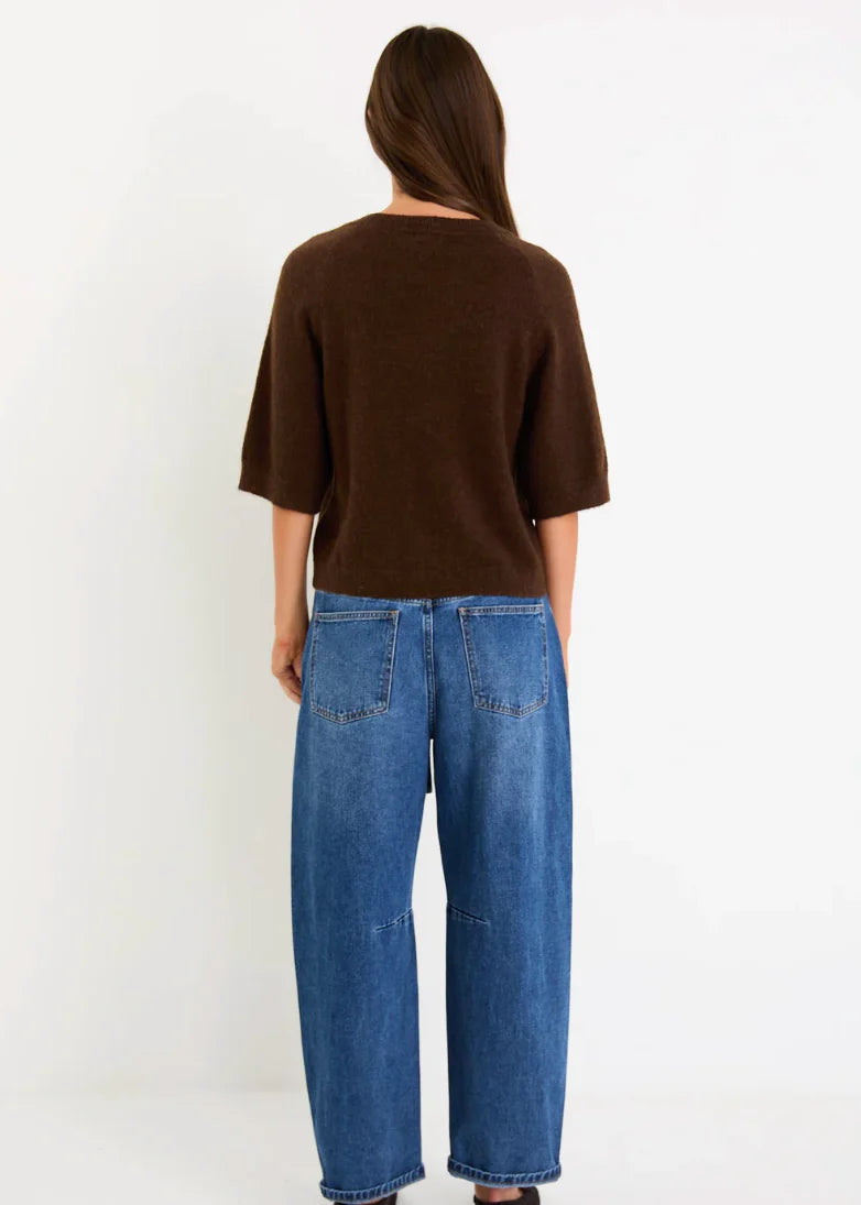 Assemble Chocolate Alpaca Blend
Raglan Knit Tee