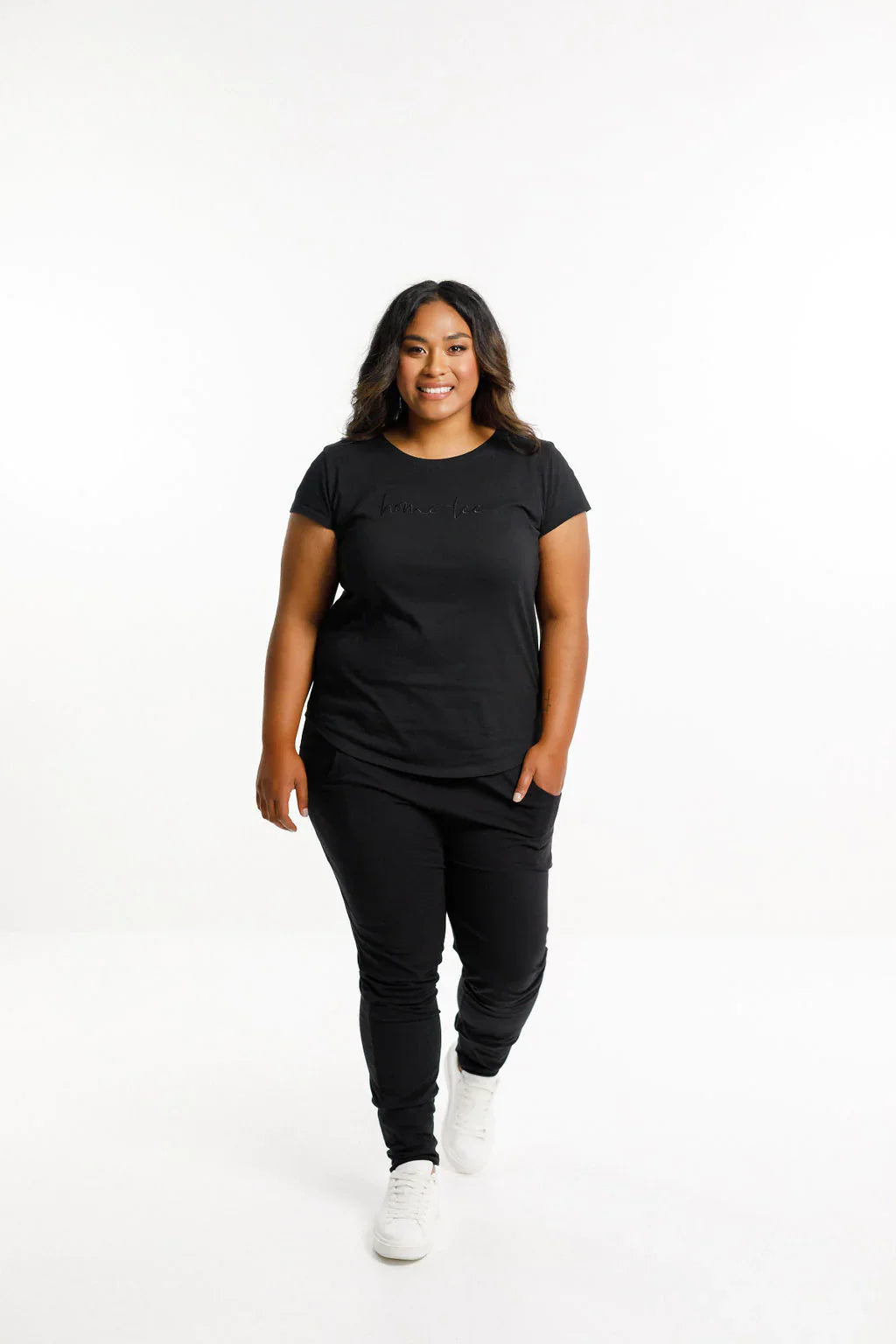 Apartment Pants Black with White X Print