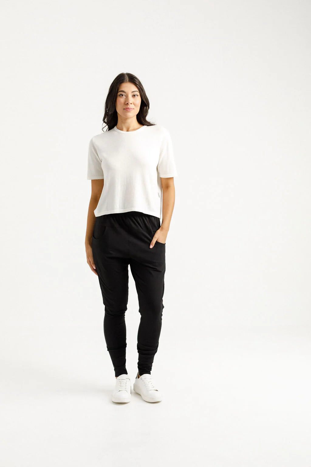 Apartment Pants Black with Candy Pink