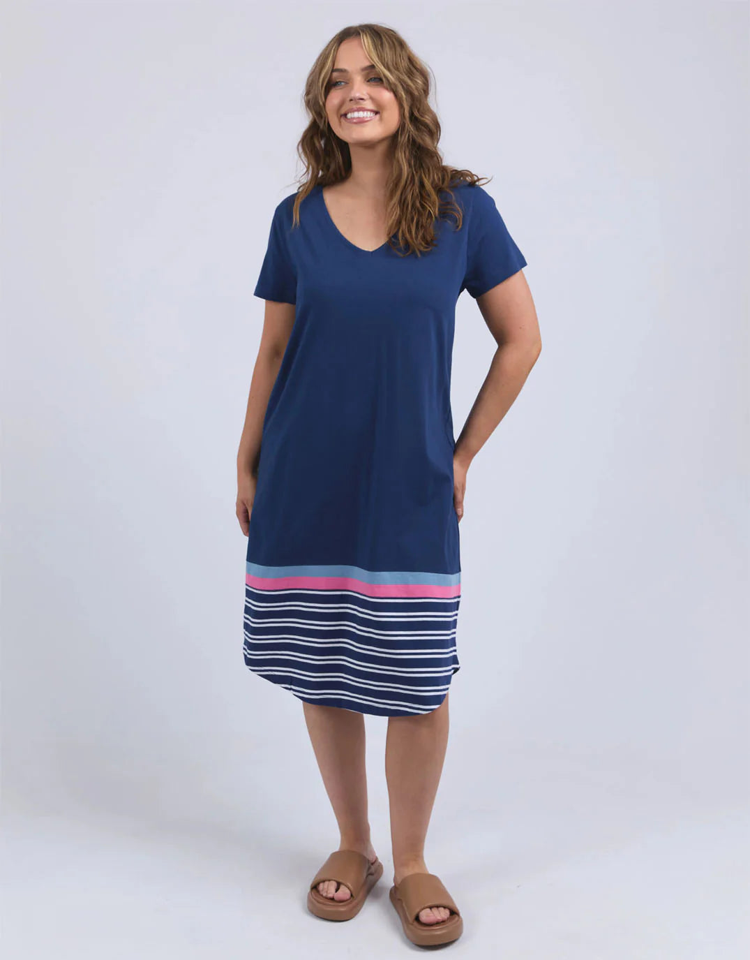 Sylvia Tee Dress Blue Depths