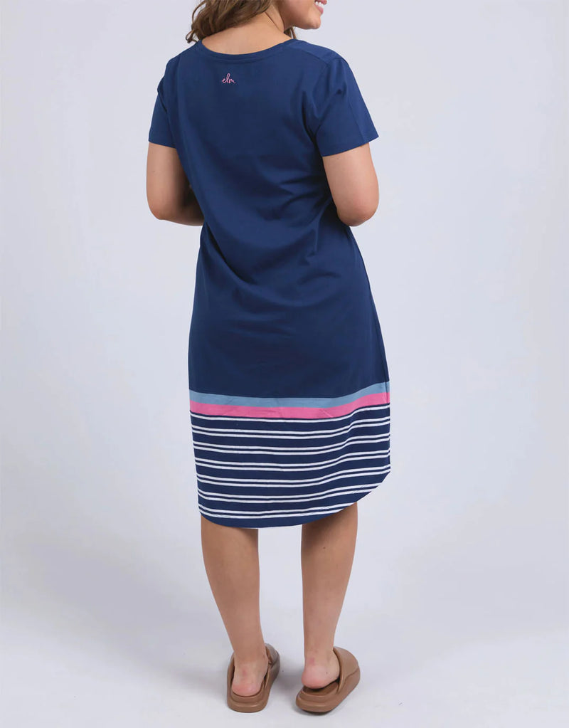 Sylvia Tee Dress Blue Depths