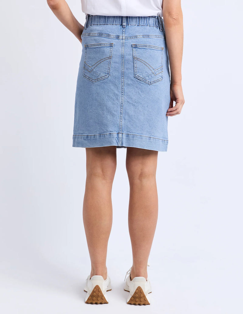 Atlas Denim Skirt Blue