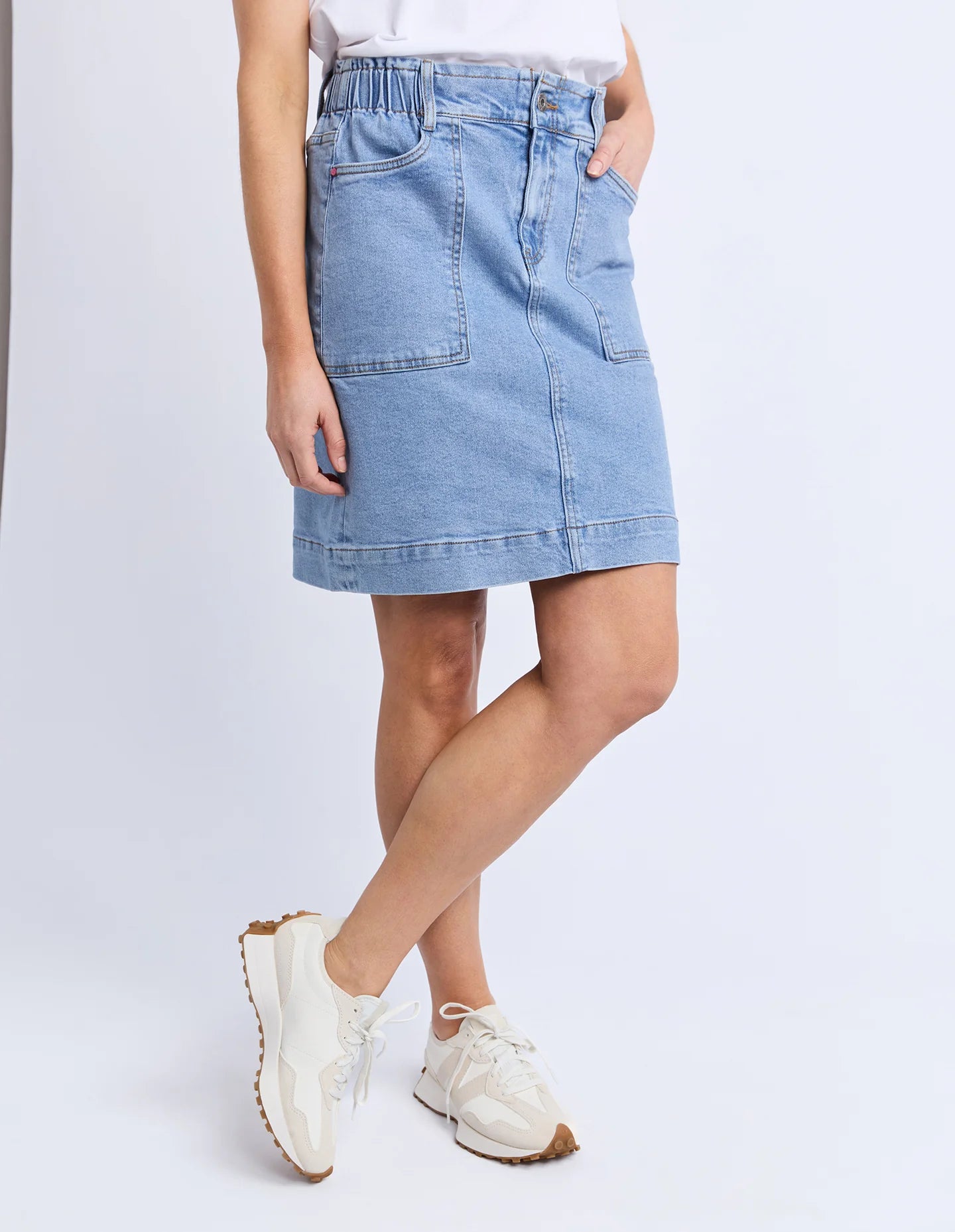 Atlas Denim Skirt Blue