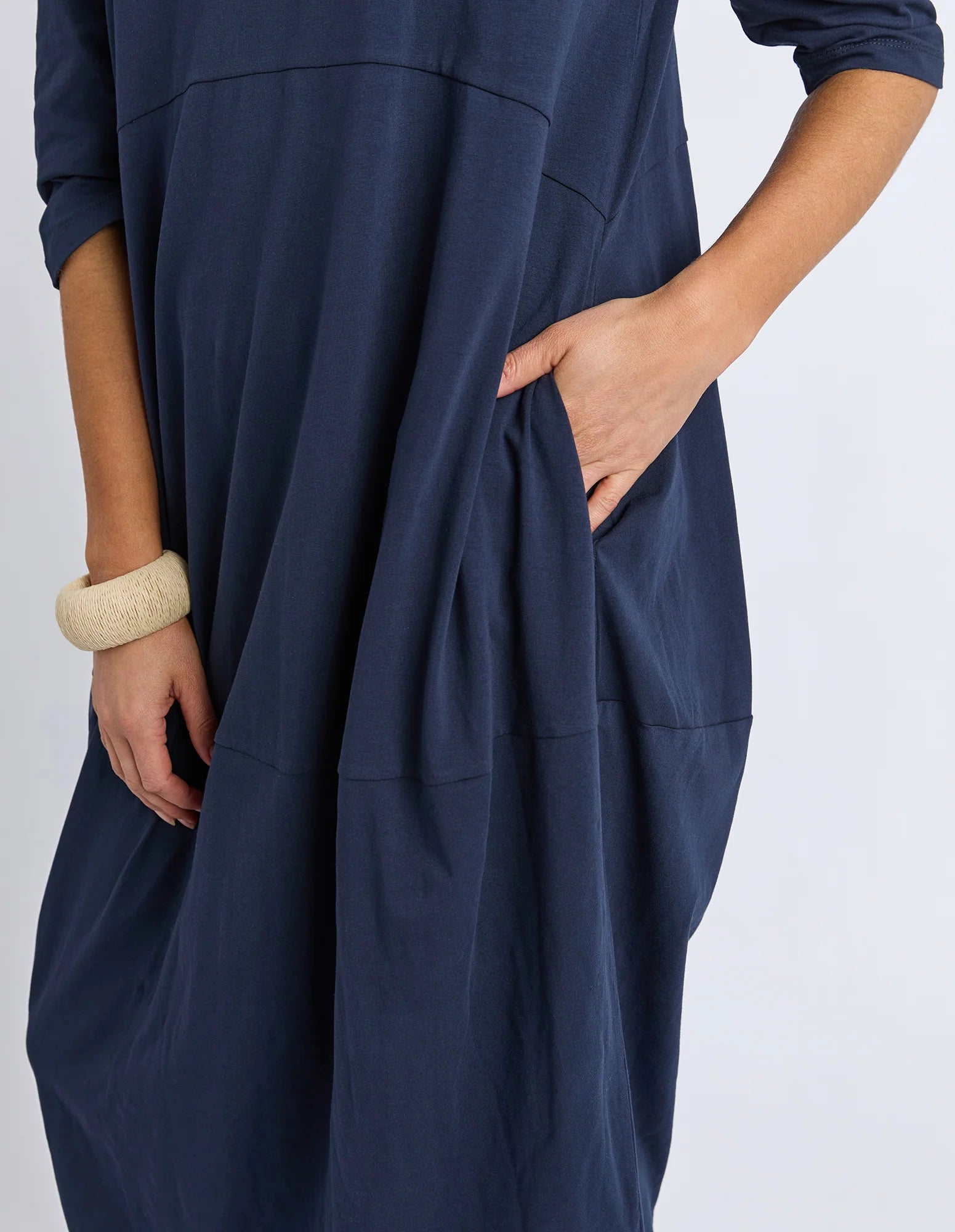 Diana Dress 3/4 Sleeve Navy