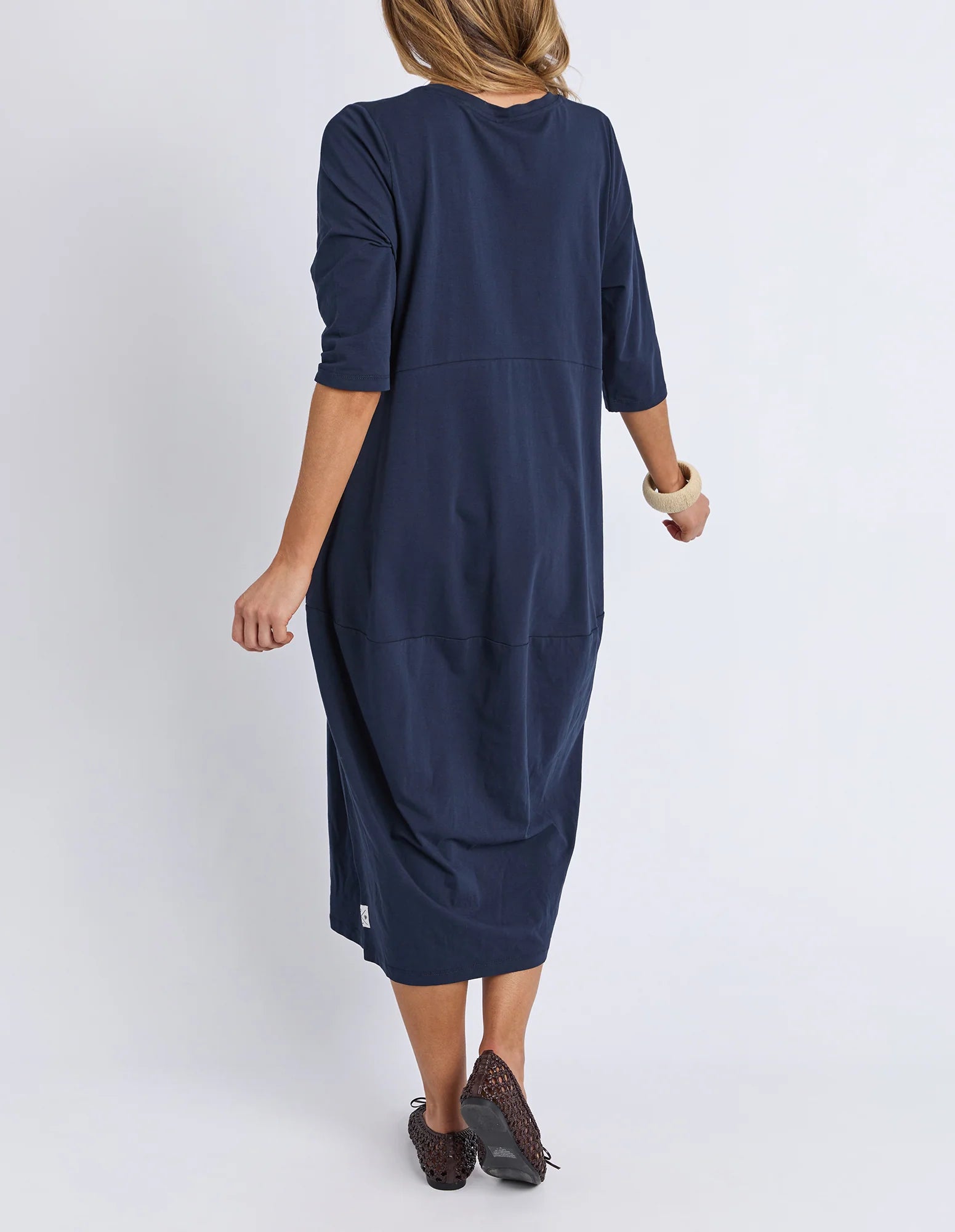 Diana Dress 3/4 Sleeve Navy