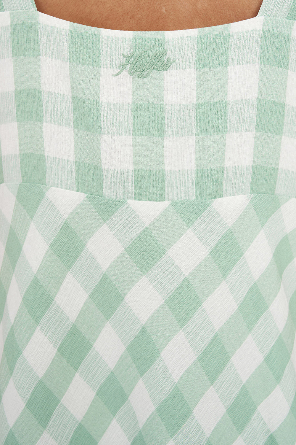 Celine Midi Dress Matcha/Chalk