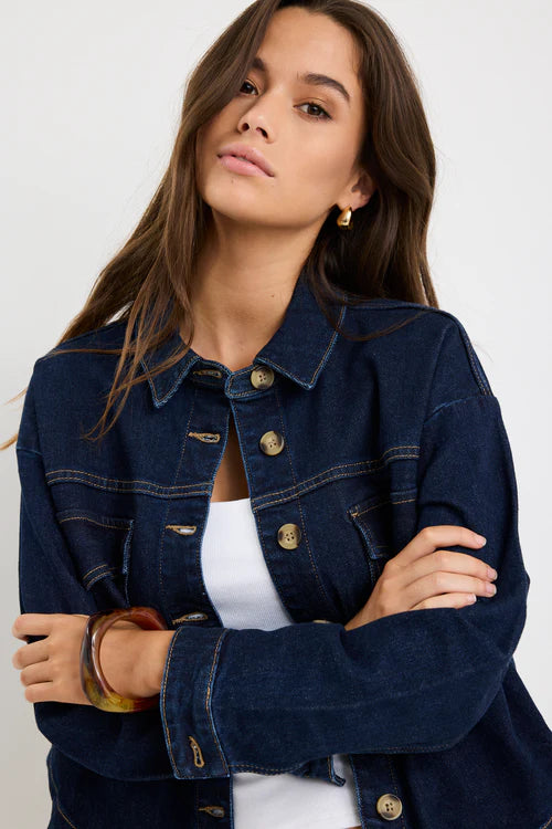 Echo Indigo Patch Pocket Denim Jacket