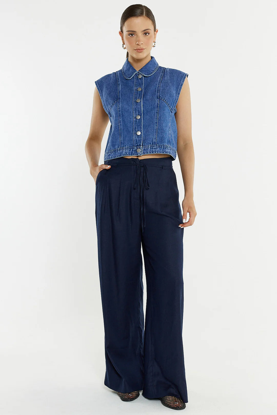 Beth Tailored Pant Navy
