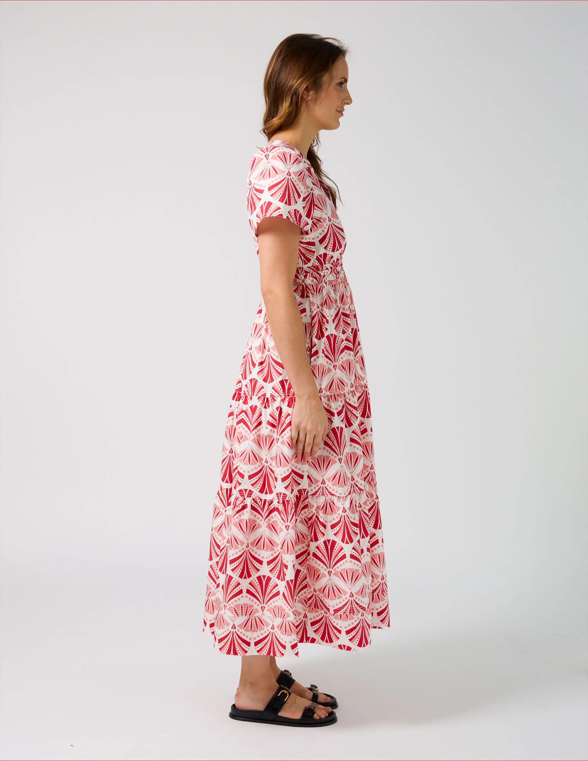 Vittoria Dress Sorbet in Sicily