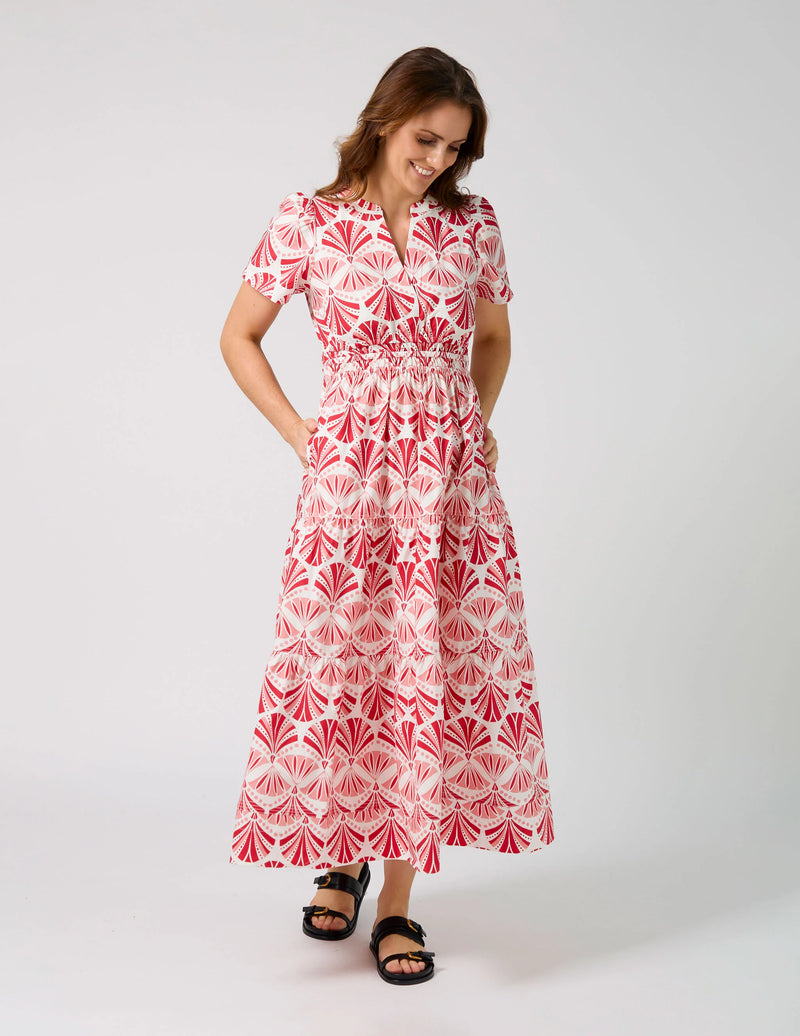 Vittoria Dress Sorbet in Sicily