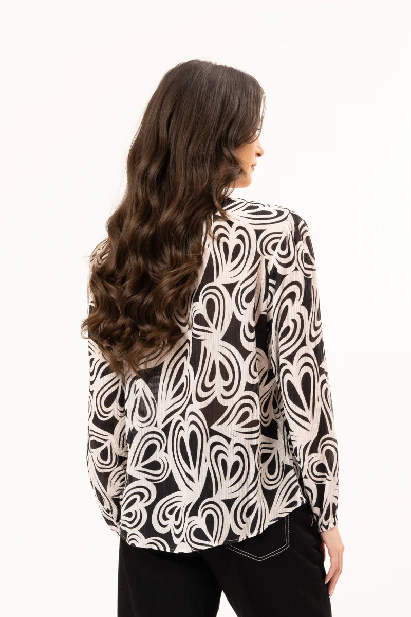 Gratitude Top Ivory Swirl