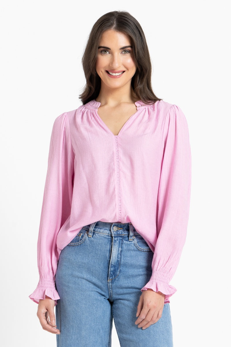 Addyson Long Sleeve Top Pink
