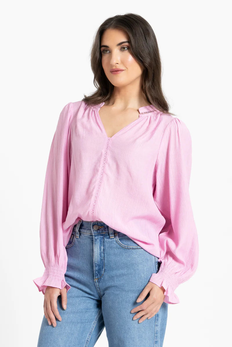 Addyson Long Sleeve Top Pink