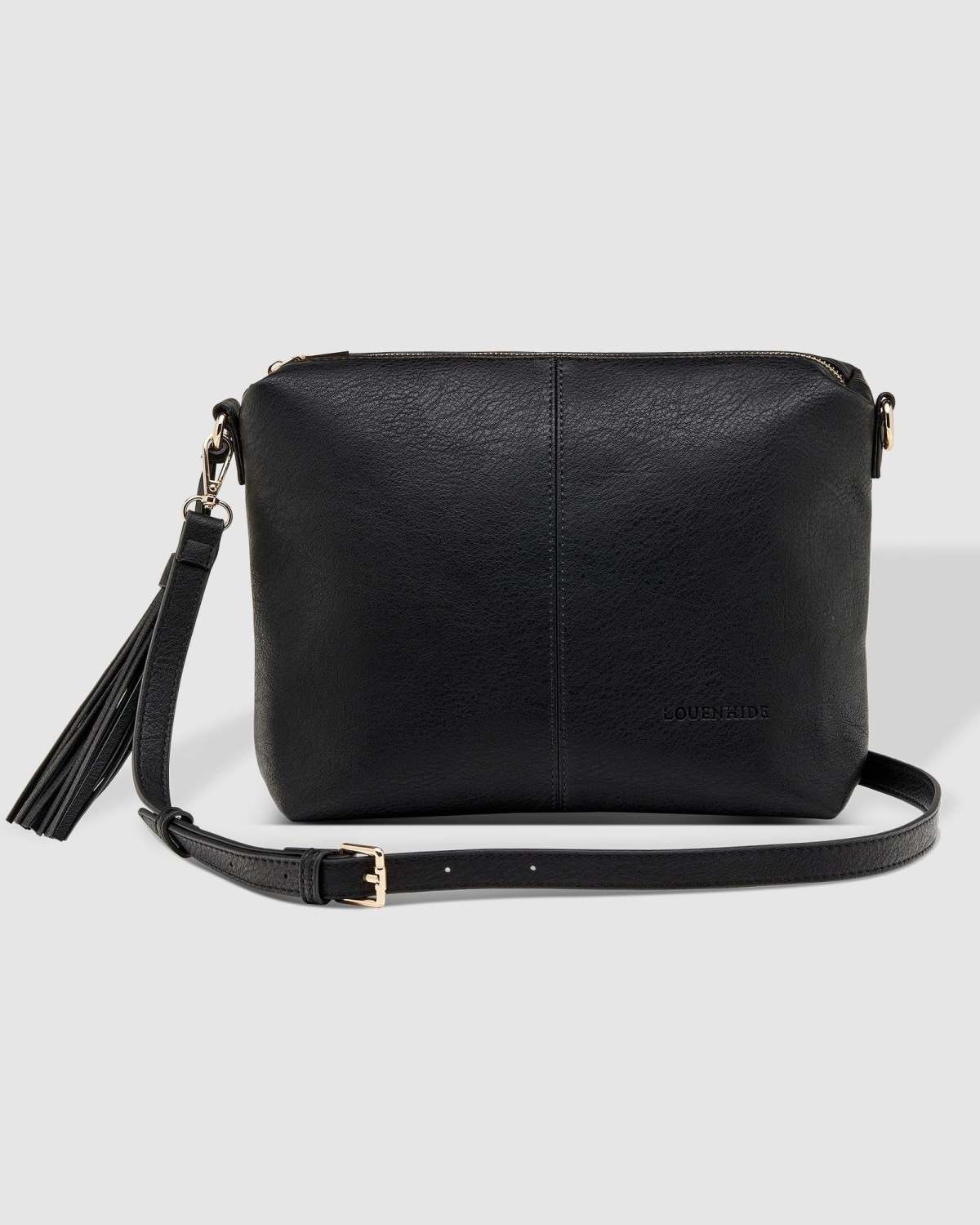 Kasey Stripe Crossbody Bag Black