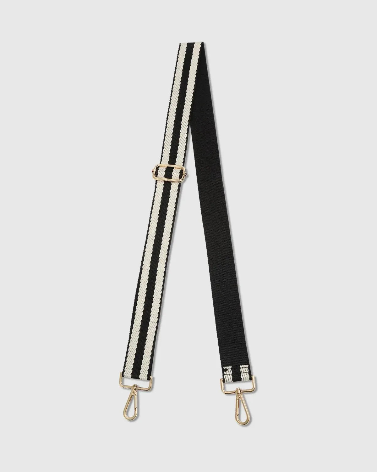 Kasey Stripe Crossbody Bag Black