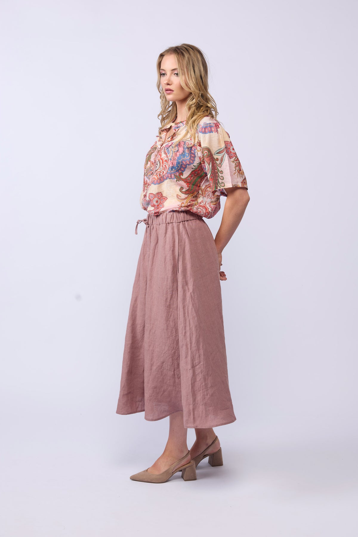 Go To Skirt Dusky Rose