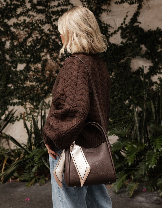 Steffie Mini Tote Bag Chocolate