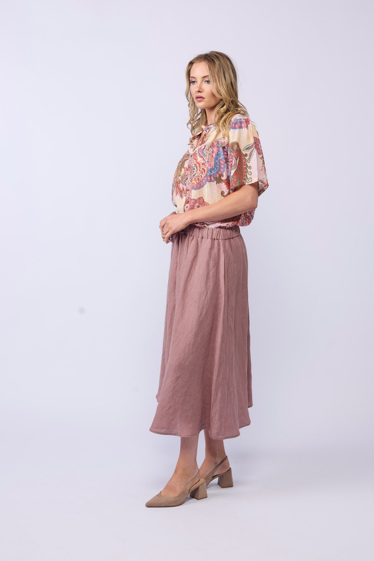 Go To Skirt Dusky Rose