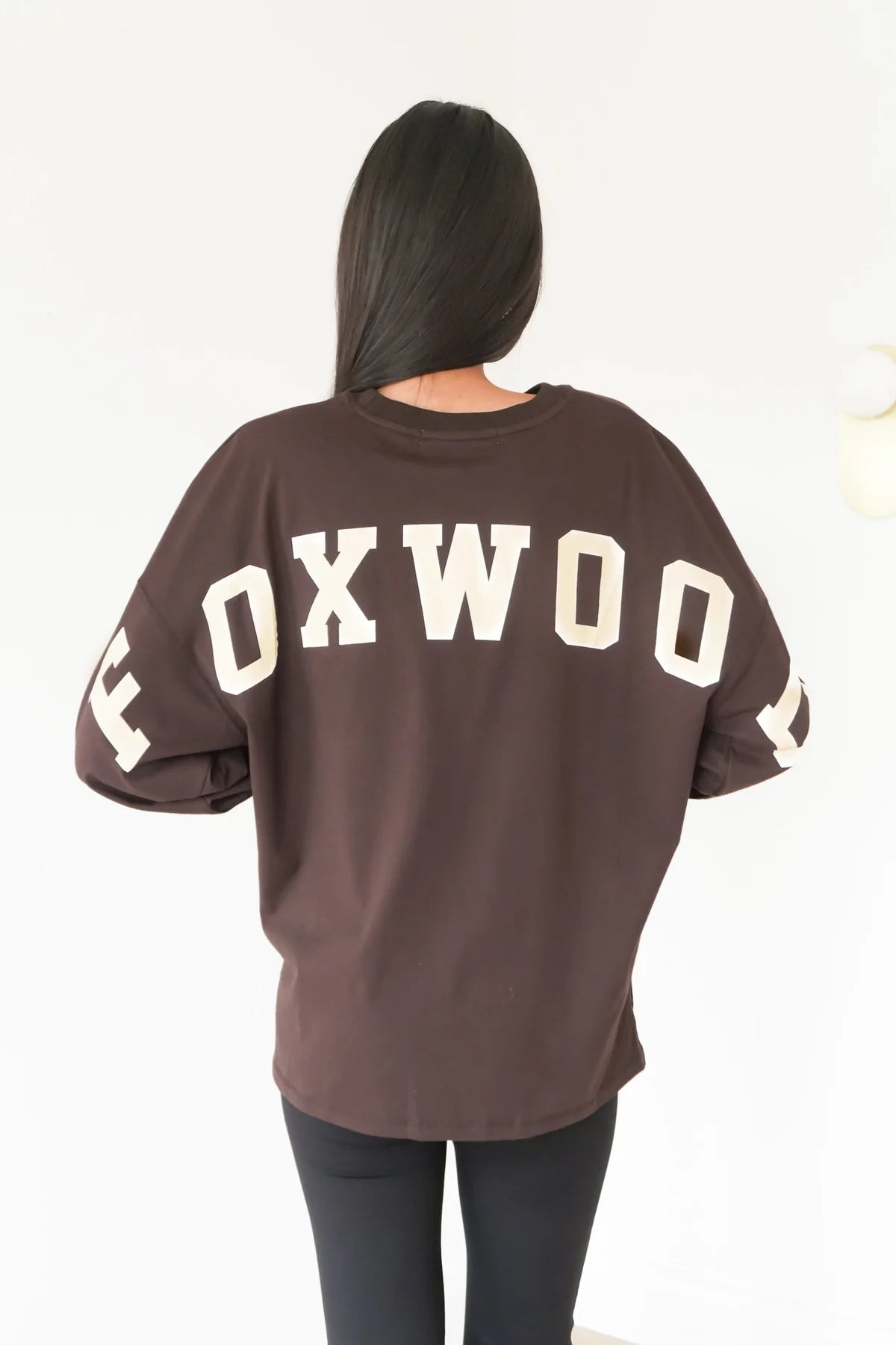 Interval Long Sleeve Coffee Bean / White