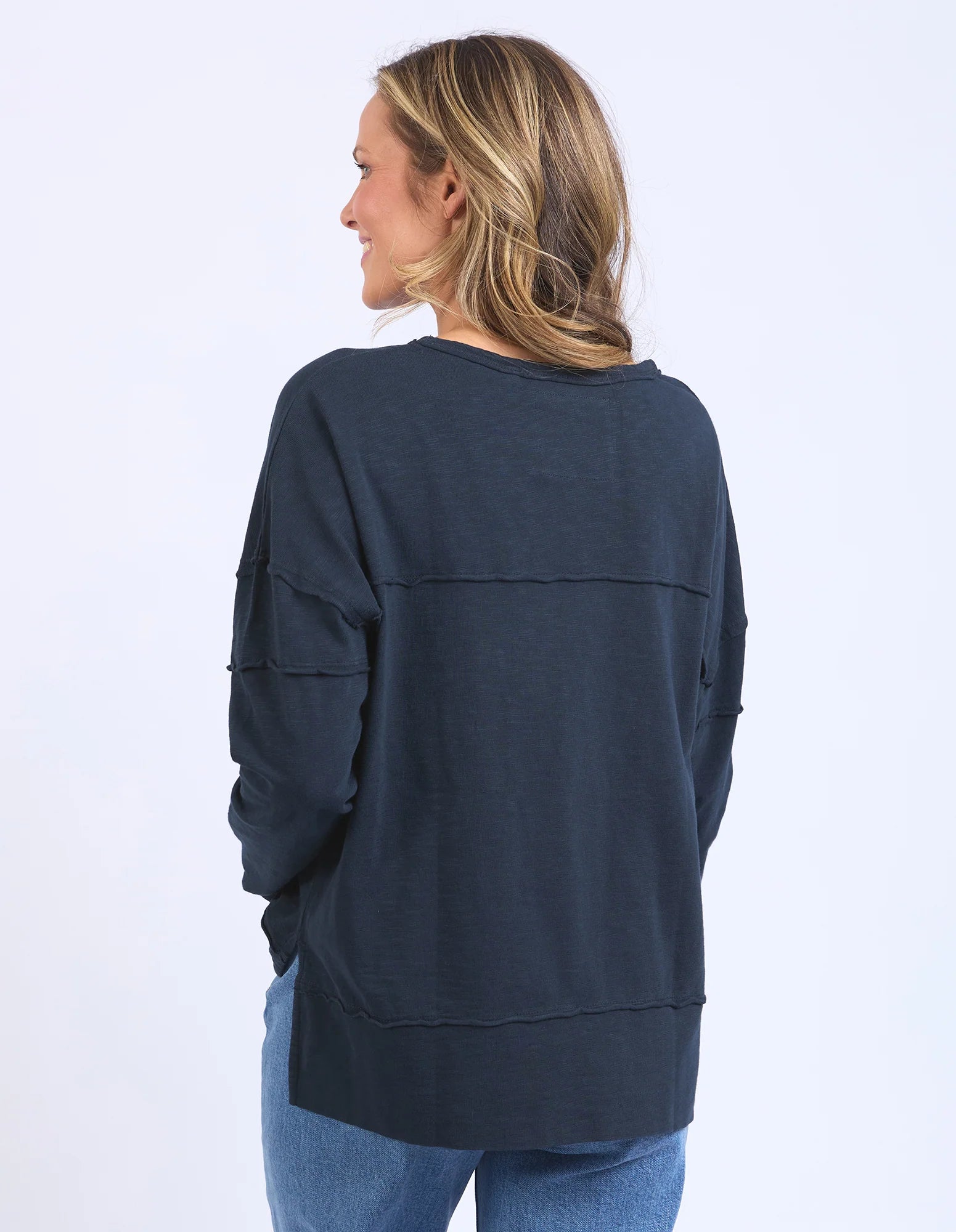 Jayne Throw On Top Navy