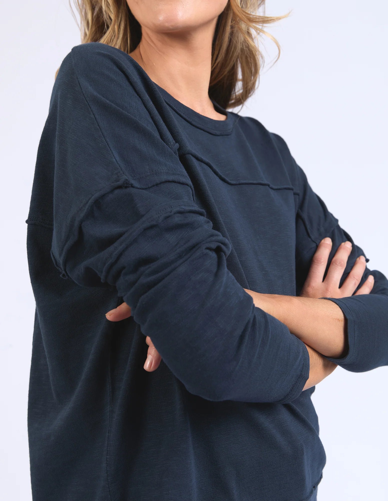 Jayne Throw On Top Navy