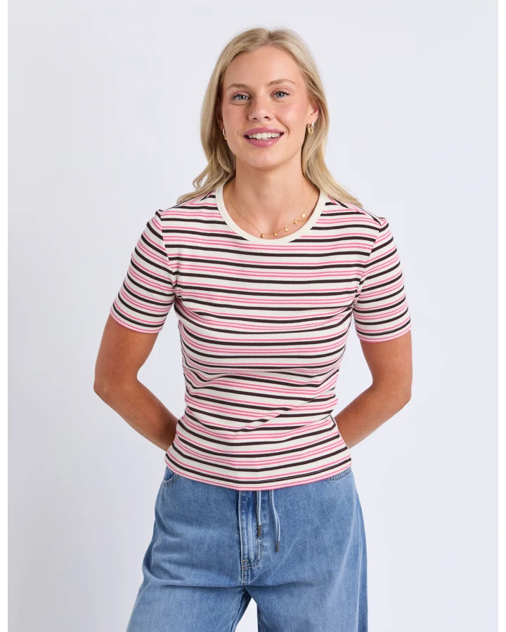Chocberry Top Pink Stripe