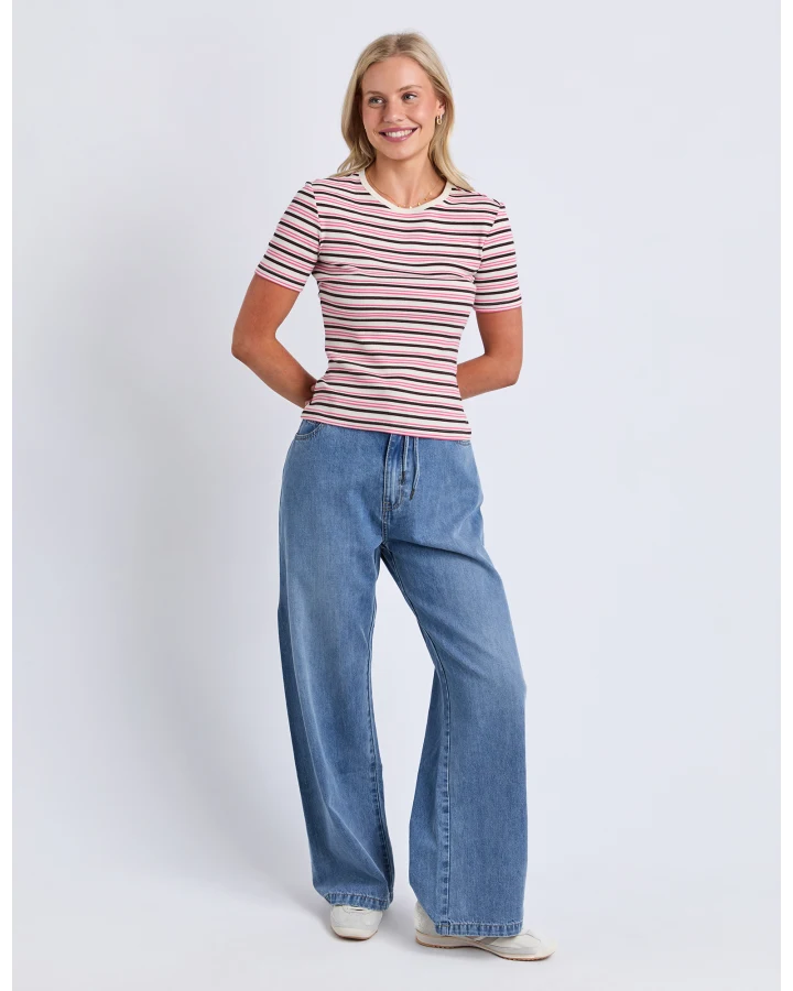 Chocberry Top Pink Stripe